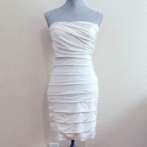Speechless Ivory Strapless Mini Dress, Size Medium